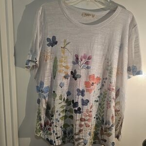 Floral Print Short Sleeve Tee